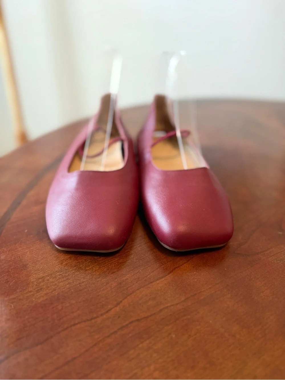 Empress Australia Square Toe Flats Burgundy EU 40 US 9-9.5 Lightweight Ballet